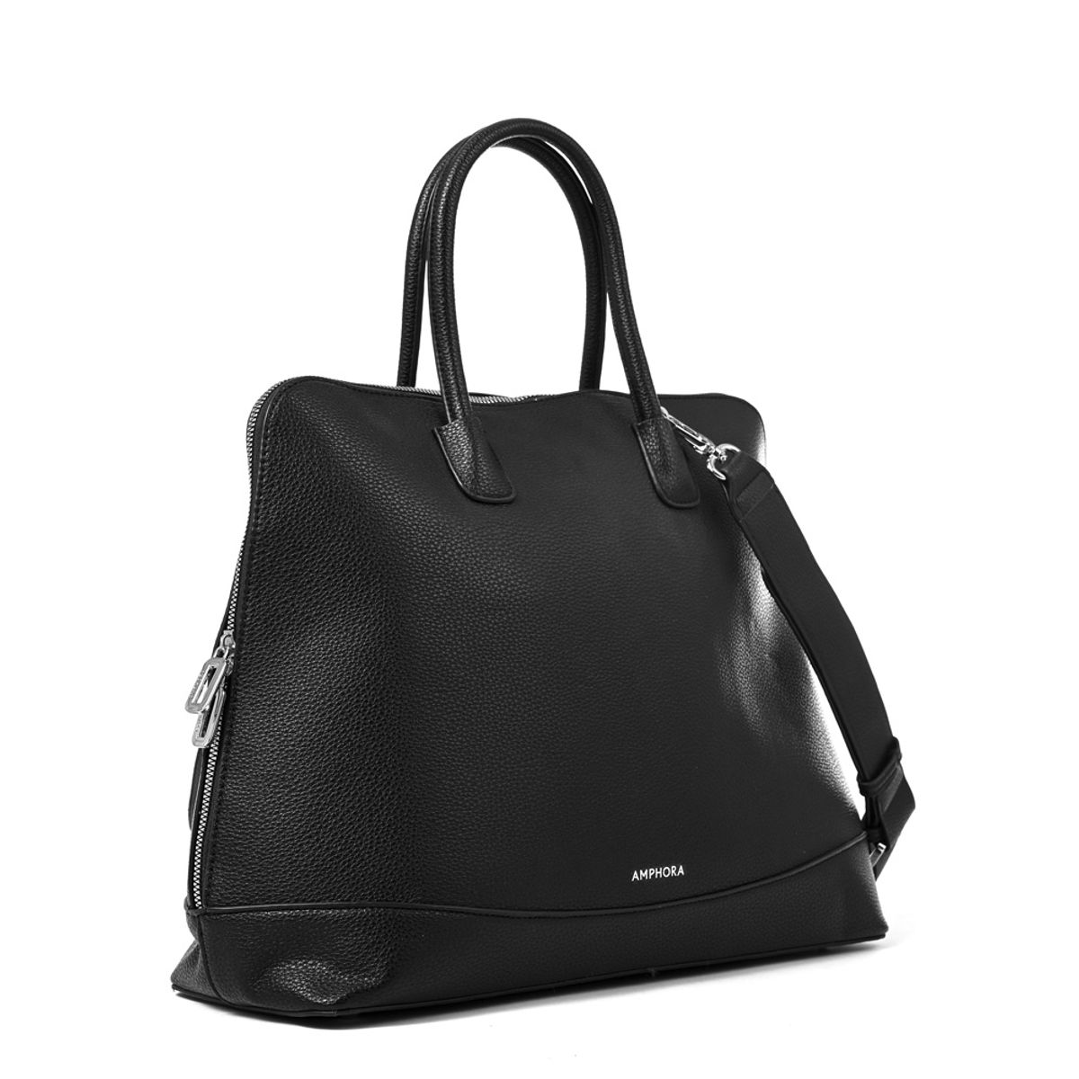 AMPHORA - Cartera tote porta notebook gloria negro
