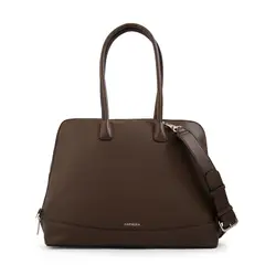 AMPHORA - Cartera tote porta notebook gloria café oscuro