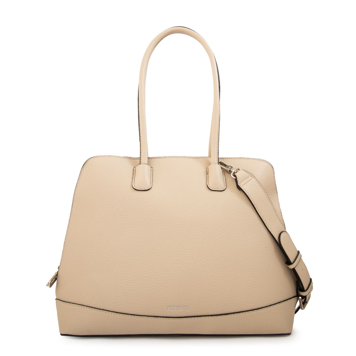 AMPHORA - Cartera tote porta notebook gloria beige