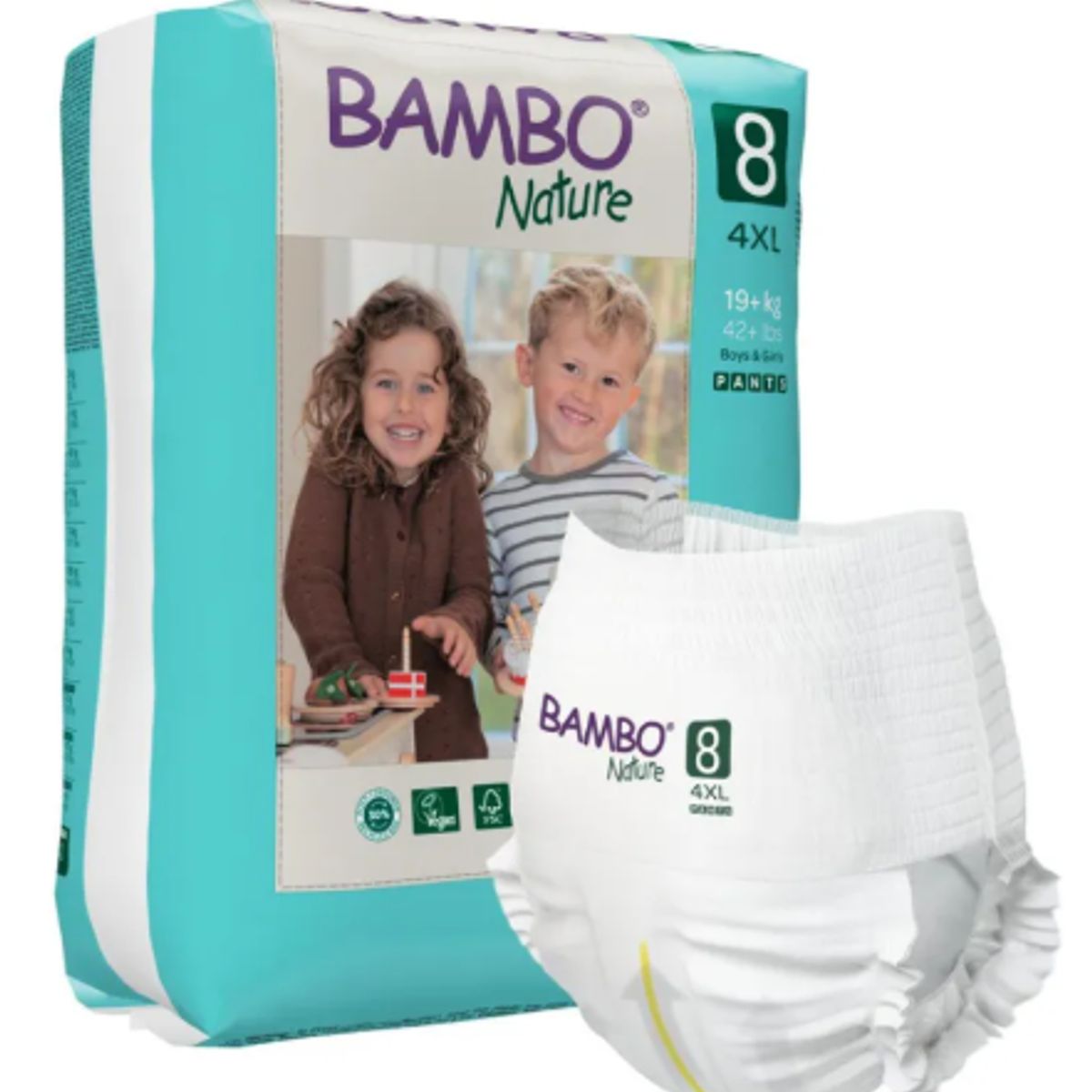 BAMBO NATURE - Pañal Bambo Nature Eco Friendly 8 Talla 4xl - Pants - 16unid