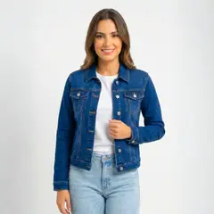 YASSNE - Chaqueta de Mezclilla para Mujer J76