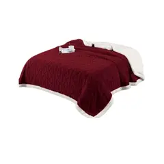 GENERICO - Frazada Manta Polar Sherpa Térmica Plaza y media