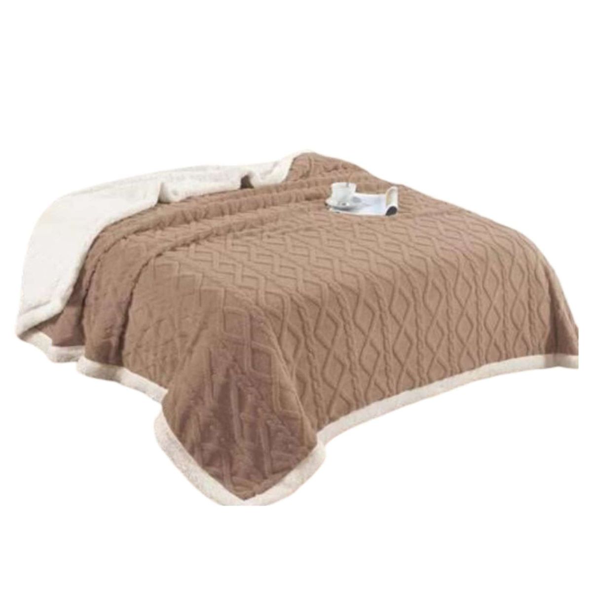 GENERICO - Frazada Manta Polar Sherpa Térmica King