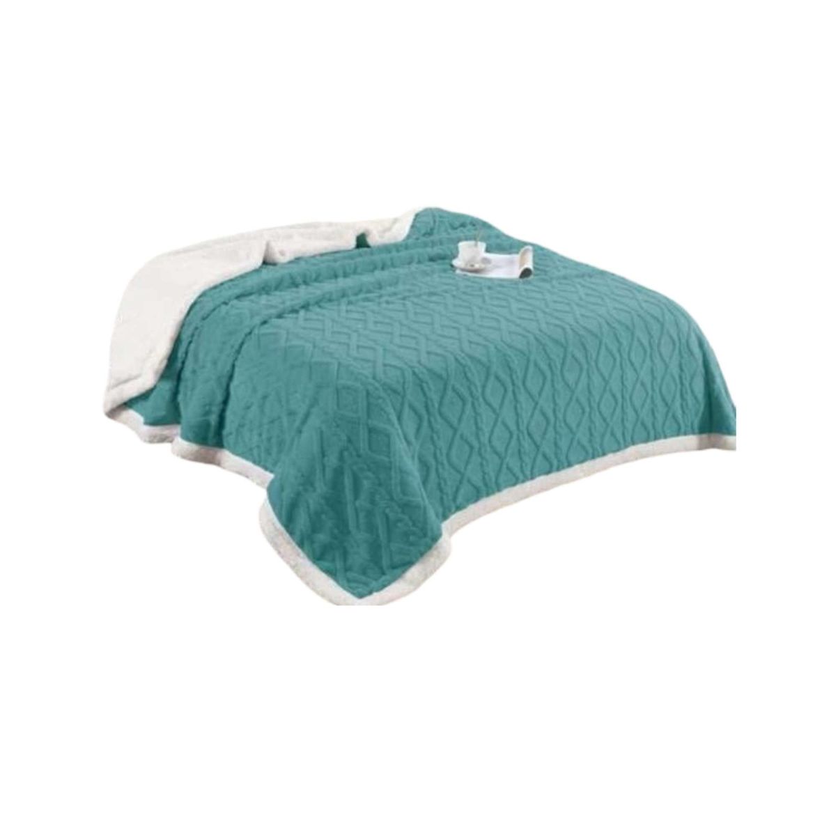GENERICO - Elegante Frazada Manta Polar Sherpa Térmica Plaza y media