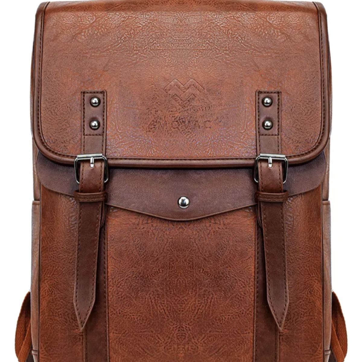 MOMO - Mochila Clásica Urbana 24l Eco Cuero Hombre Fashion Design 8520