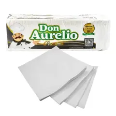 GENERICO - Servilleta Don Aurelio Mesa Cóctel 24 x 24 cm Pack x300 Unidades
