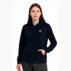 GANGSTER - Polerón Full Zipper Fleece Warm Azul Marino