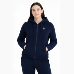 GANGSTER - Polerón Full Zipper Fleece Classic Azul Marino