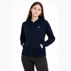 GANGSTER - Polerón Full Zipper Fleece Warm Azul Marino