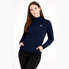 GANGSTER - Polerón Full Zipper Classic Azul Marino