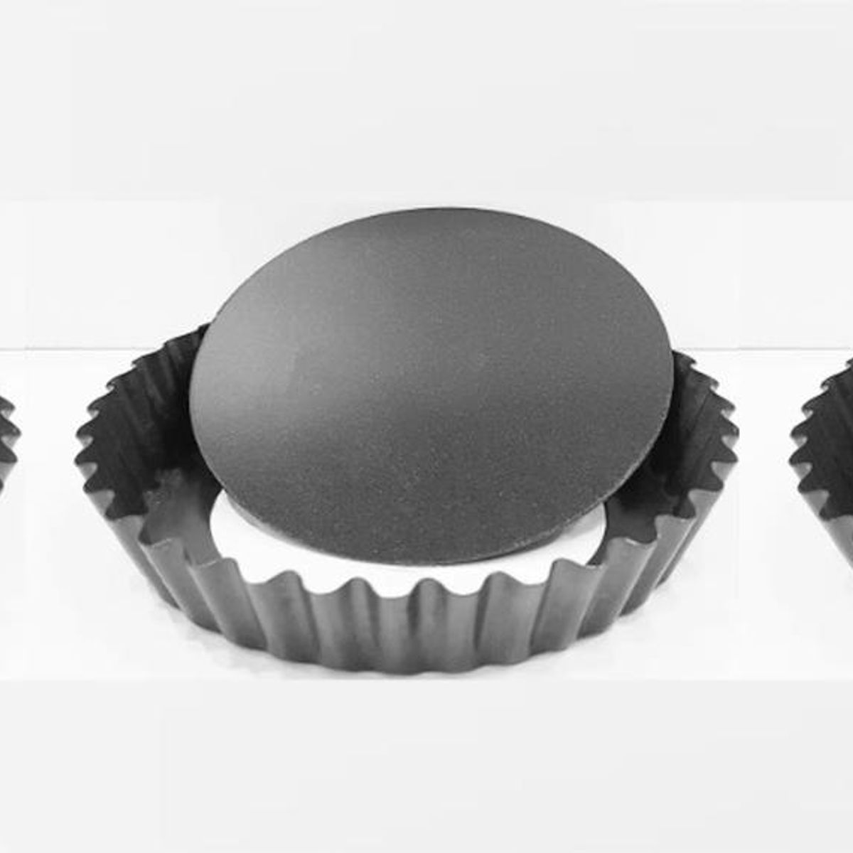 PASTELERIUSCL - X3 Moldes Tartaleta Desmontable Tarta Individual 12cm Molde Mini Tartaleta Molde Muffin Molde Mini