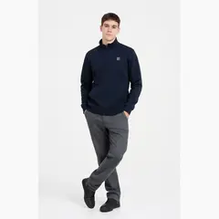 GANGSTER - Polerón Full Zipper Fleece Classic Azul Marino