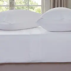 O&H ORIGINAL HOME - Juego de sábanas 180 hilos Blanco King
