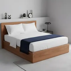 O&H ORIGINAL HOME - Juego de sábanas blanca microfibra 1,5 Plazas