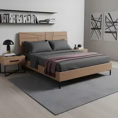O&H ORIGINAL HOME - Juego de sábanas gris microfibra 1 Plaza