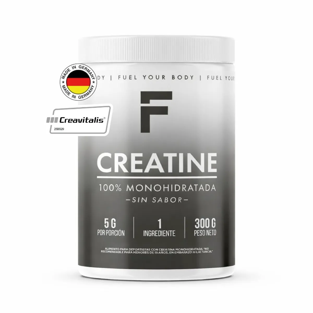FUEL NUTRITION - Creatina Monohidratada Creavitalis®- Fuel Nutrition-60 Días Sin Sabor