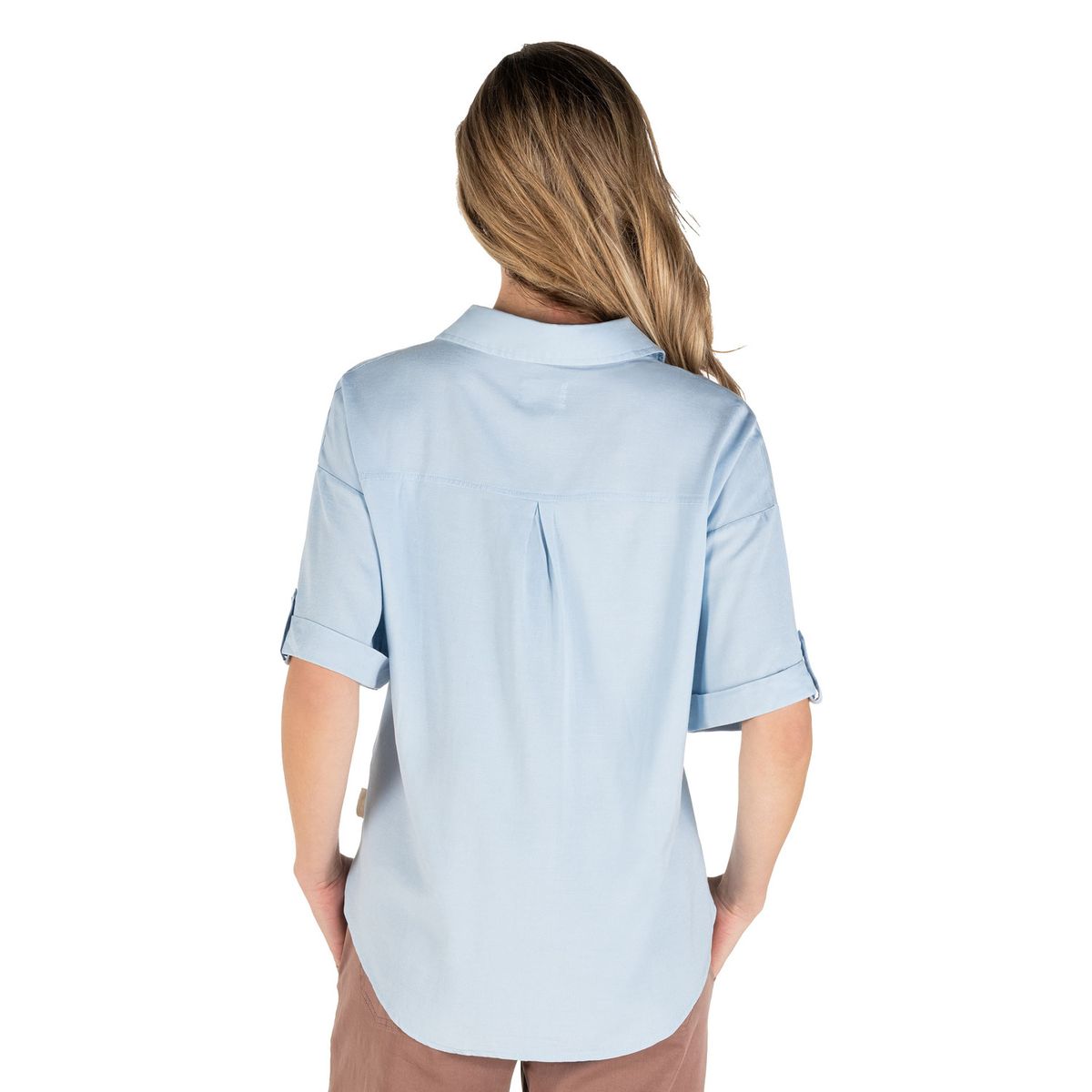 PANAMA JACK - Camisa Mujer Casual Celeste Panama Jack