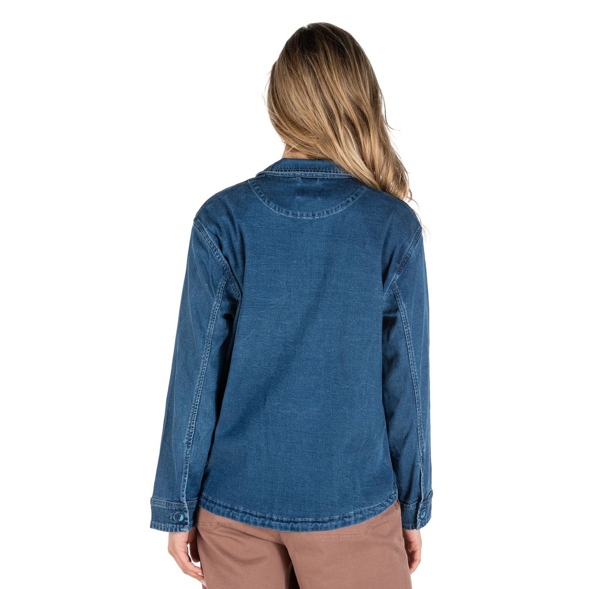 PANAMA JACK - Chaqueta Mujer Mezcilla Liviana Casual Azul Panama Jack