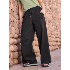 PANAMA JACK - Pantalón Mujer Palazzo Negro