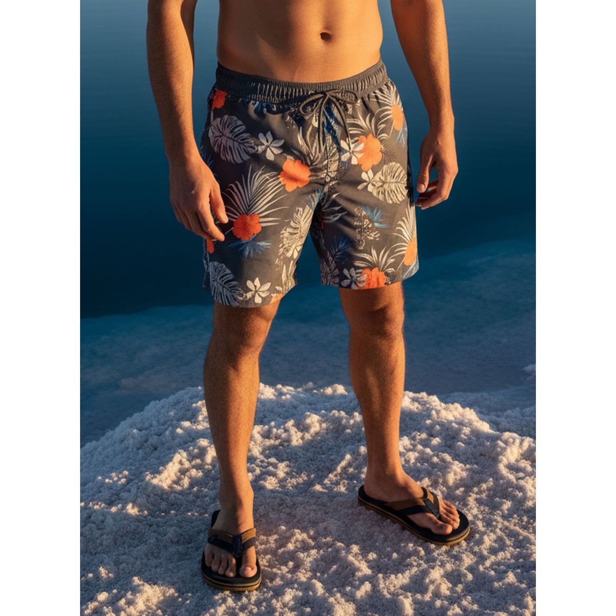 PANAMA JACK - Traje de Baño Hombre Casual Gris Panama Jack