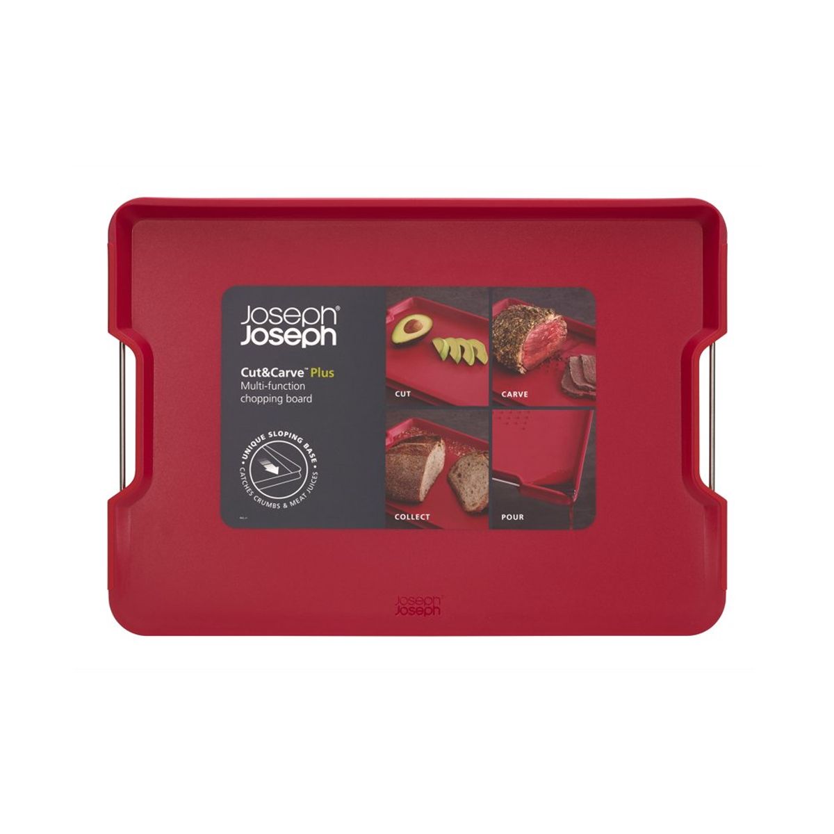 JOSEPH JOSEPH - Tabla Multifunción Cut&Carve L Joseph Joseph Rojo 1 Unidad