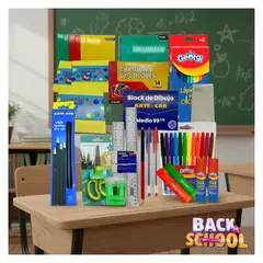 EKOL TACTICA MILITAR - Pack 75 Útiles Escolares Lista Escolar Combo Básico Escuela