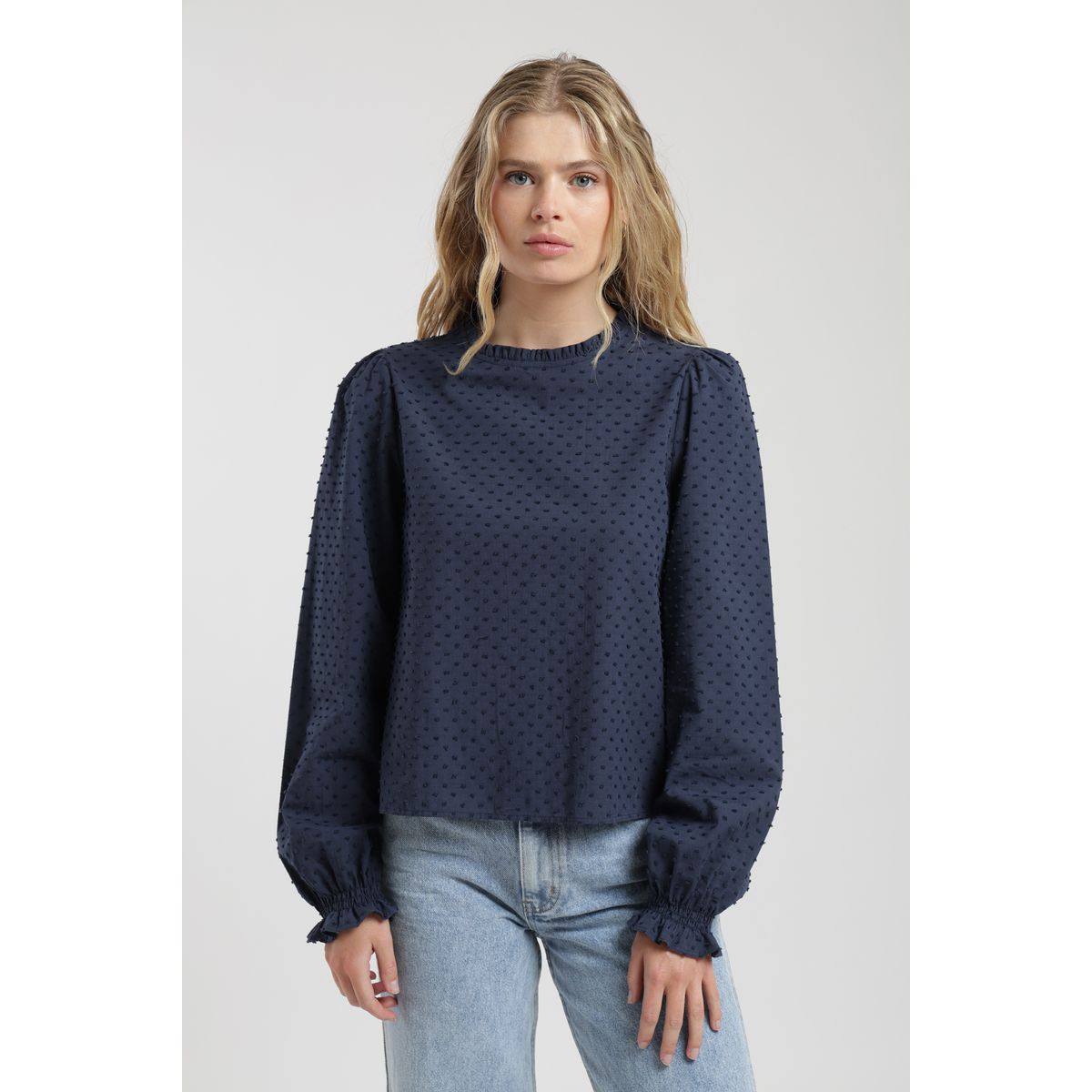 FROENS - Blusa manga larga Bou azul Froens