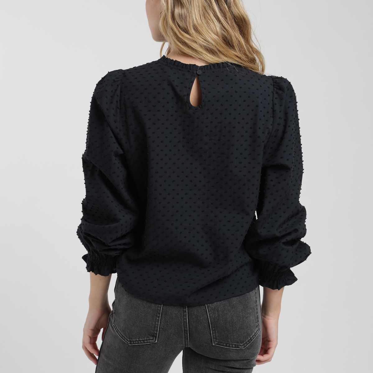 FROENS - Blusa manga larga Bou negro Froens