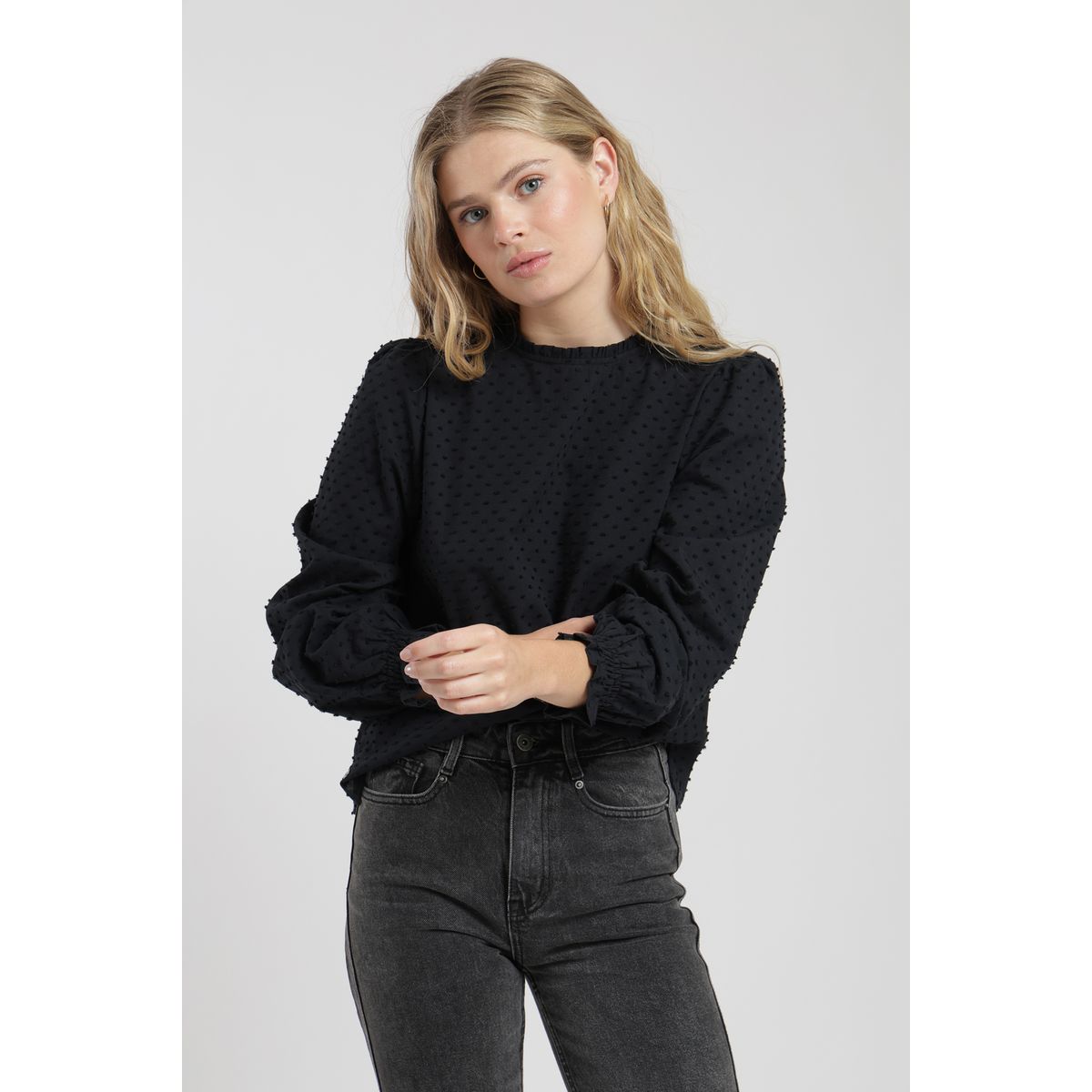 FROENS - Blusa manga larga Bou negro Froens