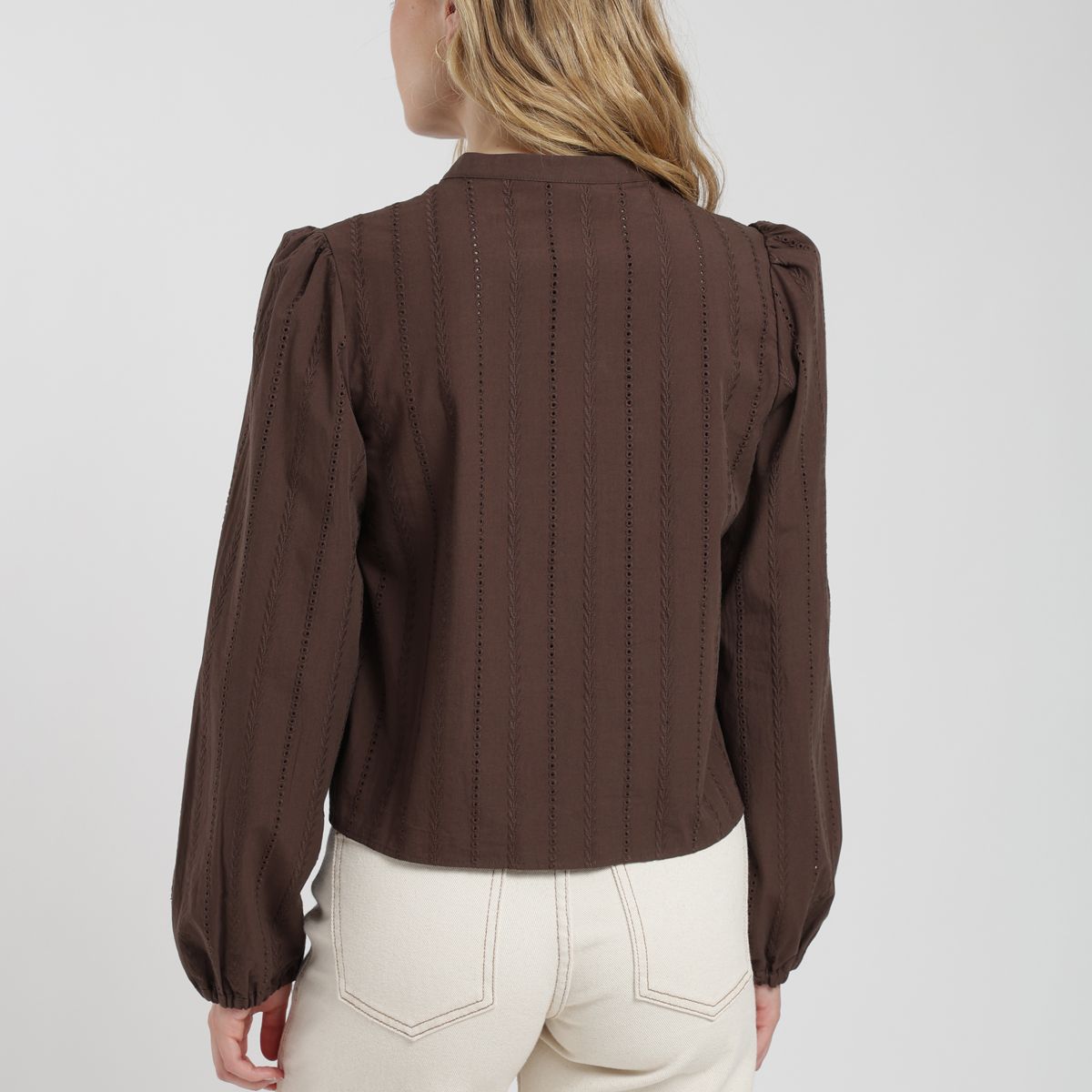 FROENS - Blusa manga larga Nacar café Froens