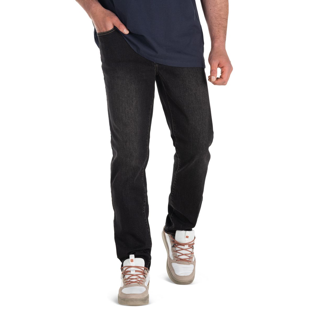 PANAMA JACK - Jeans Hombre Casual Negro Panama Jack