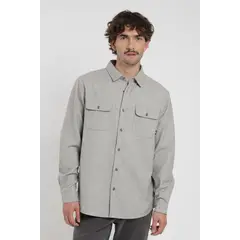FROENS - Camisa manga larga Flannel gris