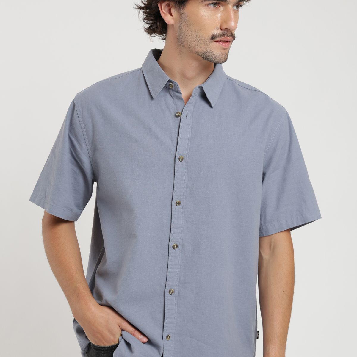 FROENS - Camisa manga corta Classic celeste Froens