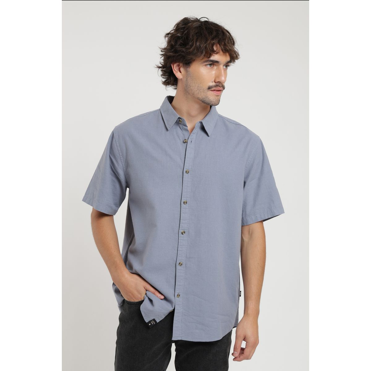 FROENS - Camisa manga corta Classic celeste Froens