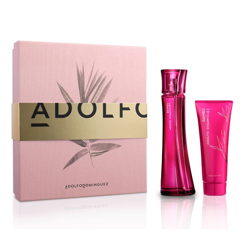 ADOLFO DOMINGUEZ - Set Perfume Mujer Bambu Woman EDT 100 ml + Body Lotion 75 ml