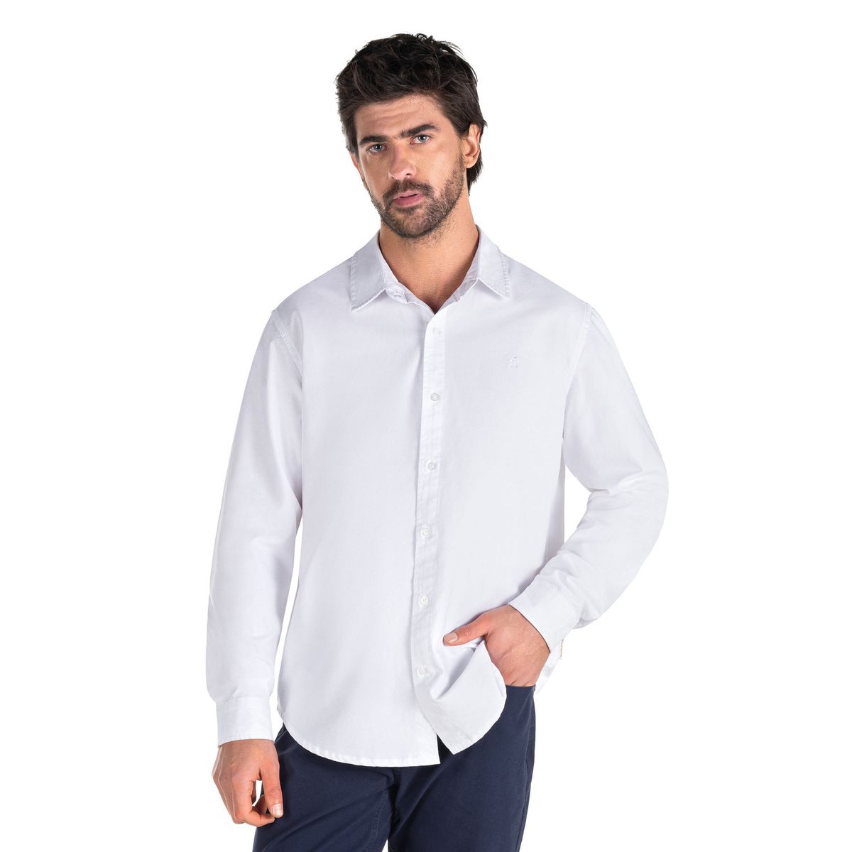 PANAMA JACK - Camisa Hombre Casual Blanco Panama Jack