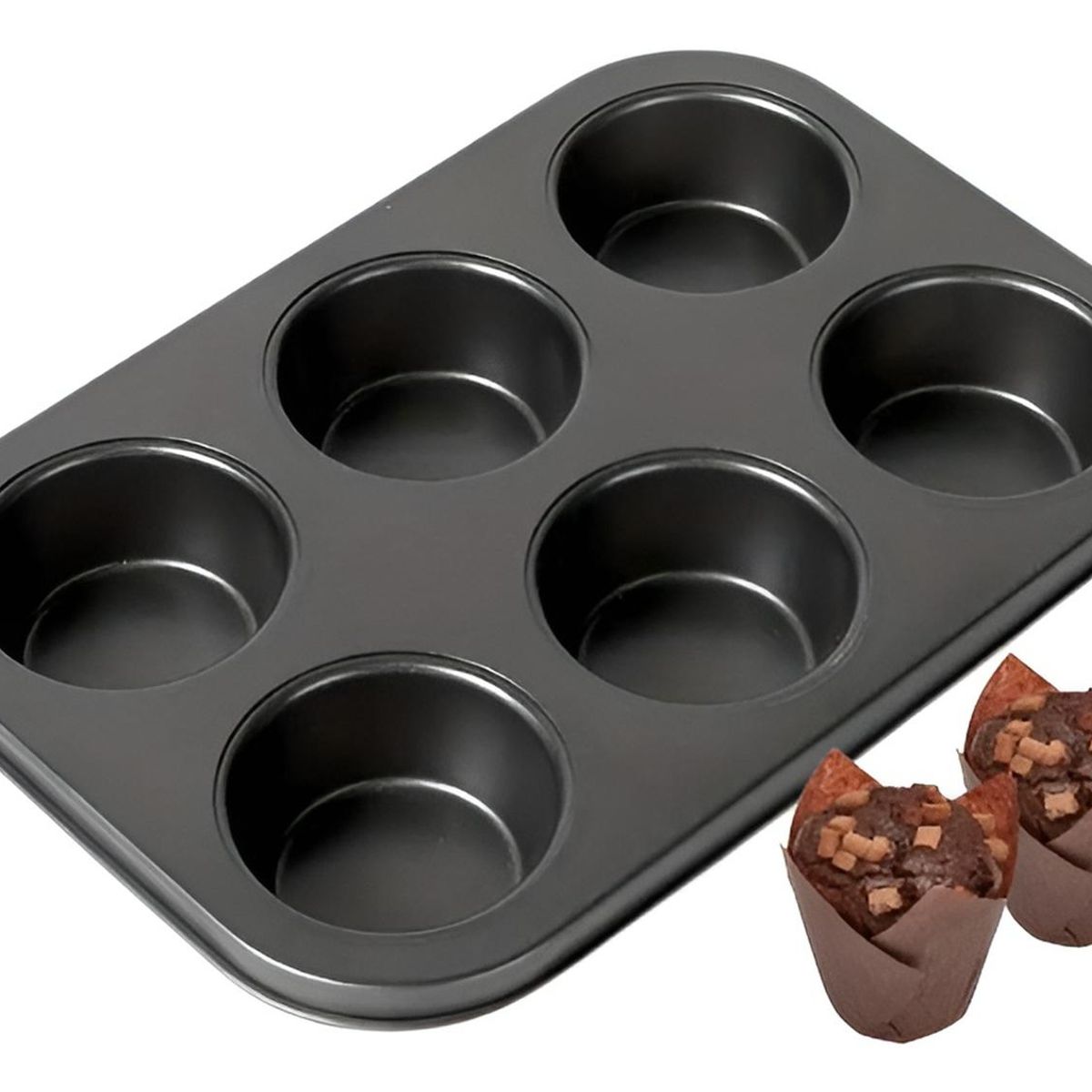 PASTELERIUSCL - Molde 6 Cupcakes Molde Cupcake Molde Muffins Reposteria