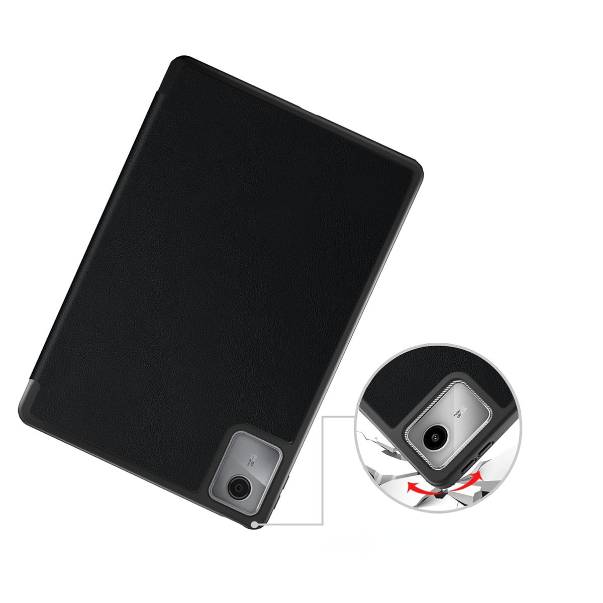 JOIGO - Funda Smart Cover Ranura Para Tablet Lenovo K11 11 Pulgadas Negro