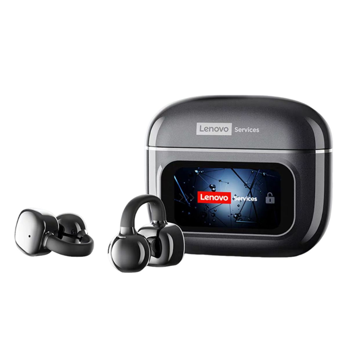 LENOVO - Audífonos Lenovo Clip Max RS107 TWS  Bluetooth 6.0 Negro