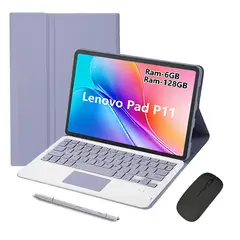 LENOVO - Tablet Pad 11 2025 6GB+128GB 11'' WiFi Gris+Mouse+Teclado Teclado Púrpura+Lápiz táctil