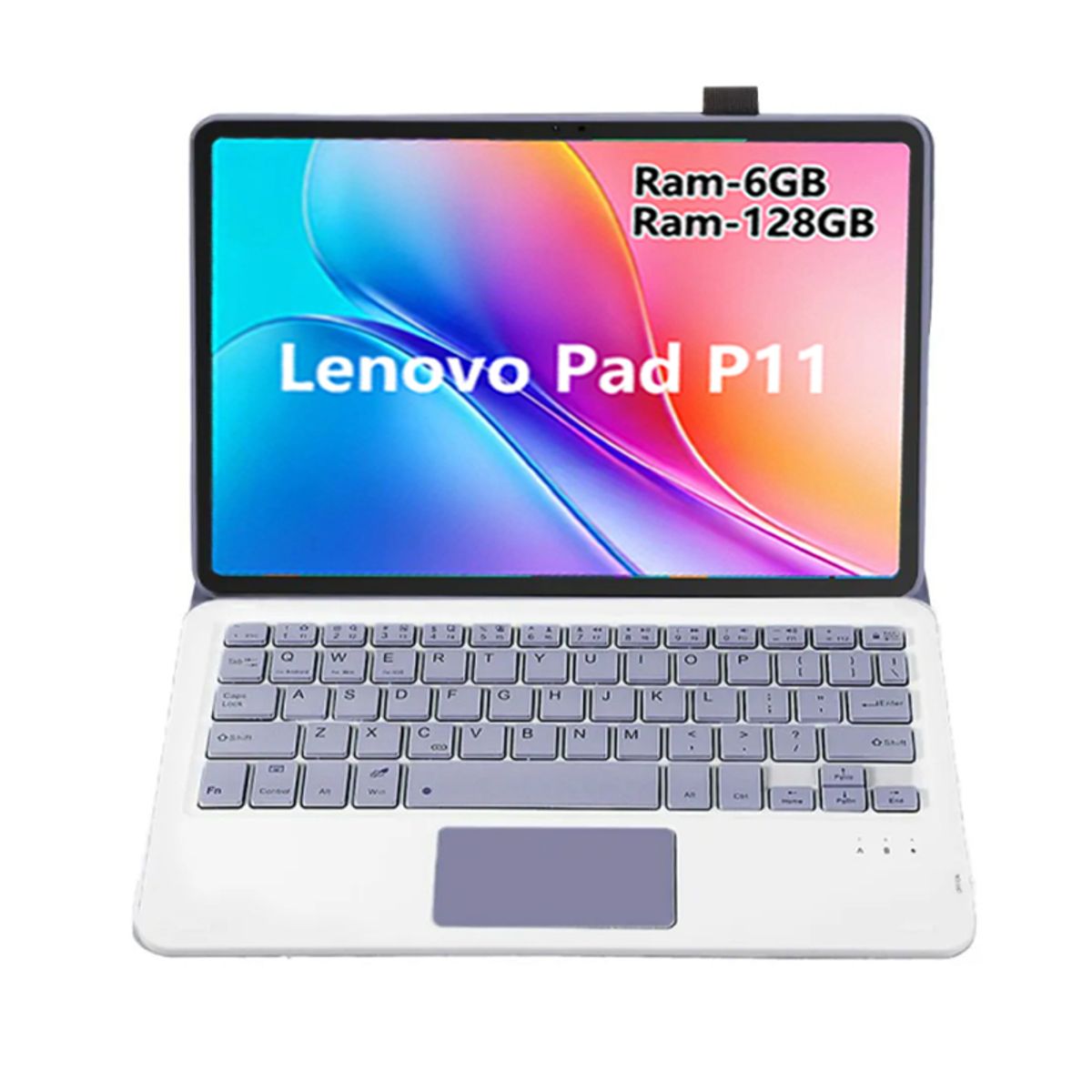 LENOVO - Tablet Lenovo Pad 11 2025 6GB+128GB 11'' WiFi Gris+Mouse+Teclado Teclado Púrpura+Lápiz táctil