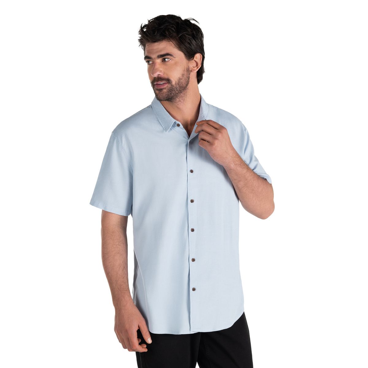 PANAMA JACK - Camisa Hombre Casual Celeste Panama Jack