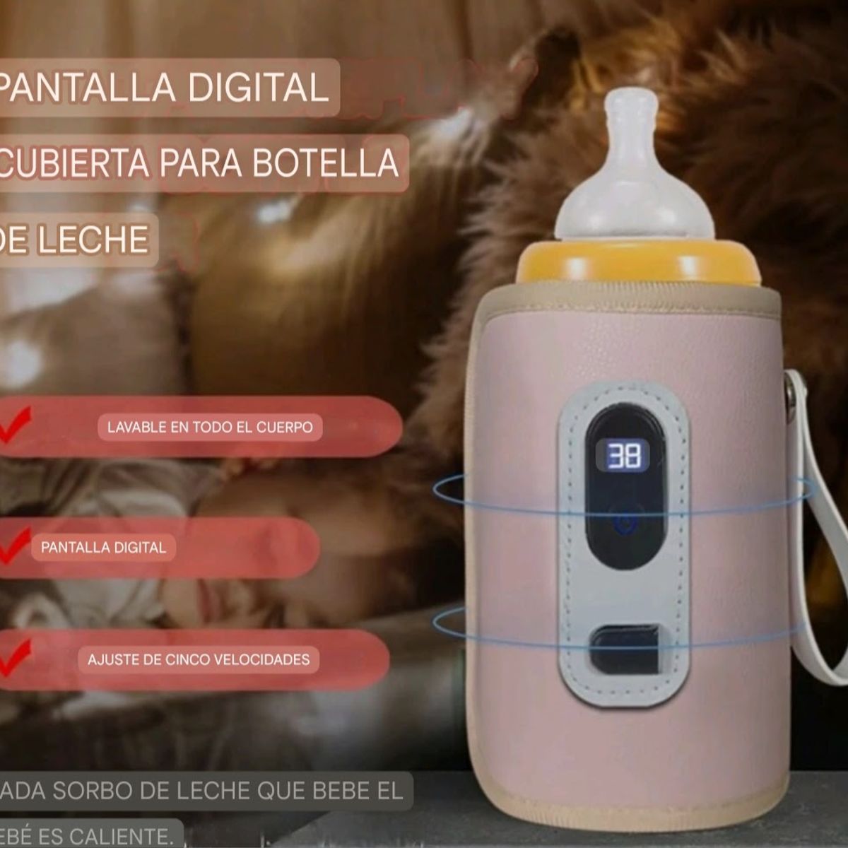 GENERICO - Calentador de biberones portátil usb 00152