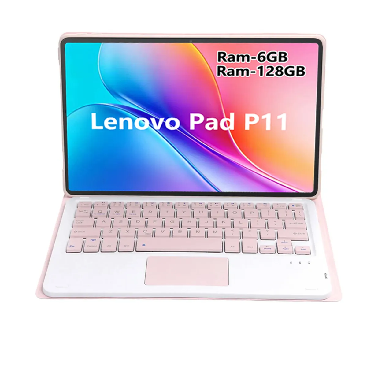 LENOVO - Tablet Lenovo Pad 11 2025 6GB+128GB 11'' WiFi+Teclado Rosa+Lápiz táctil