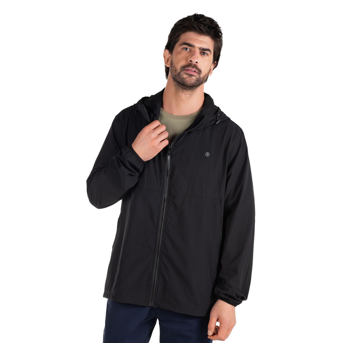 PANAMA JACK - Cortaviento Hombre Casual Negro Panama Jack