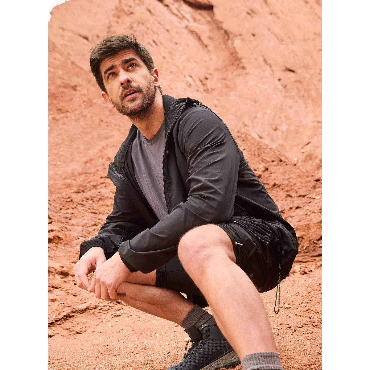 PANAMA JACK - Cortaviento Hombre Casual Negro Panama Jack