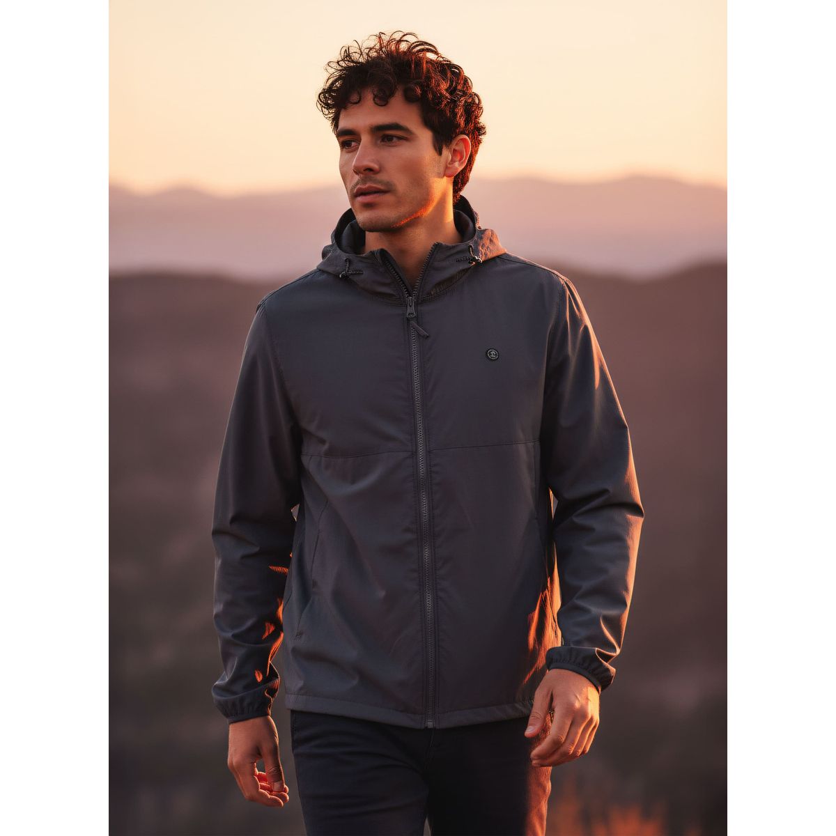 PANAMA JACK - Cortaviento Hombre Casual Gris Panama Jack