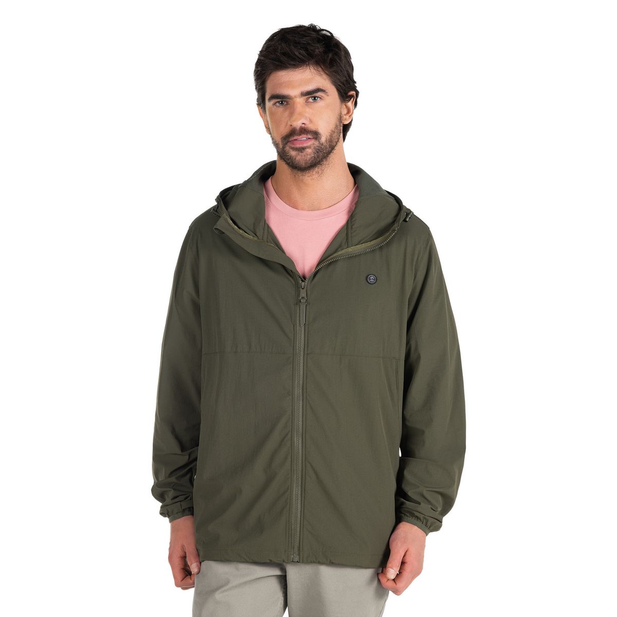 PANAMA JACK - Cortaviento Hombre Casual Verde Panama Jack