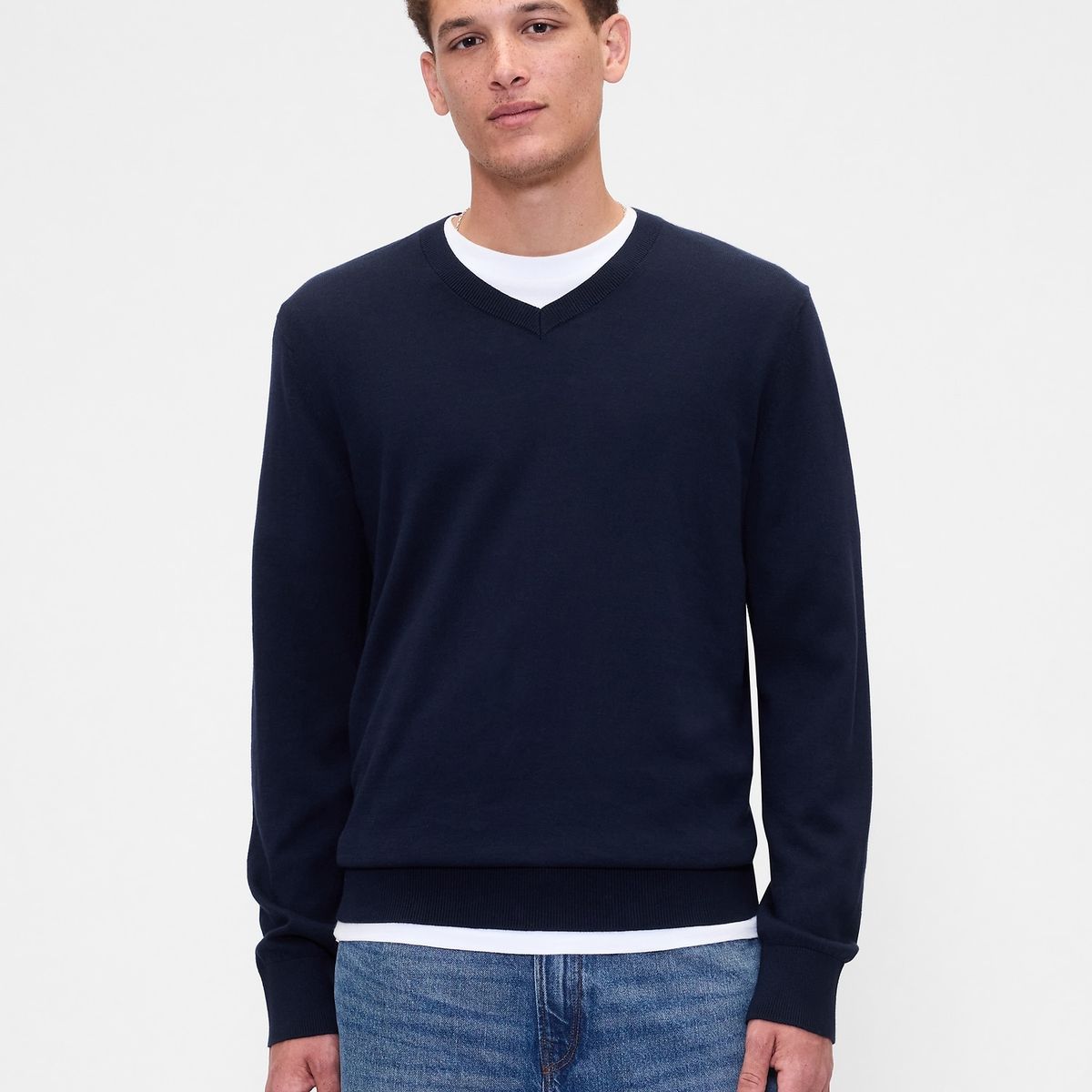 GAP - Sweater Hombre Gap Vee Azul