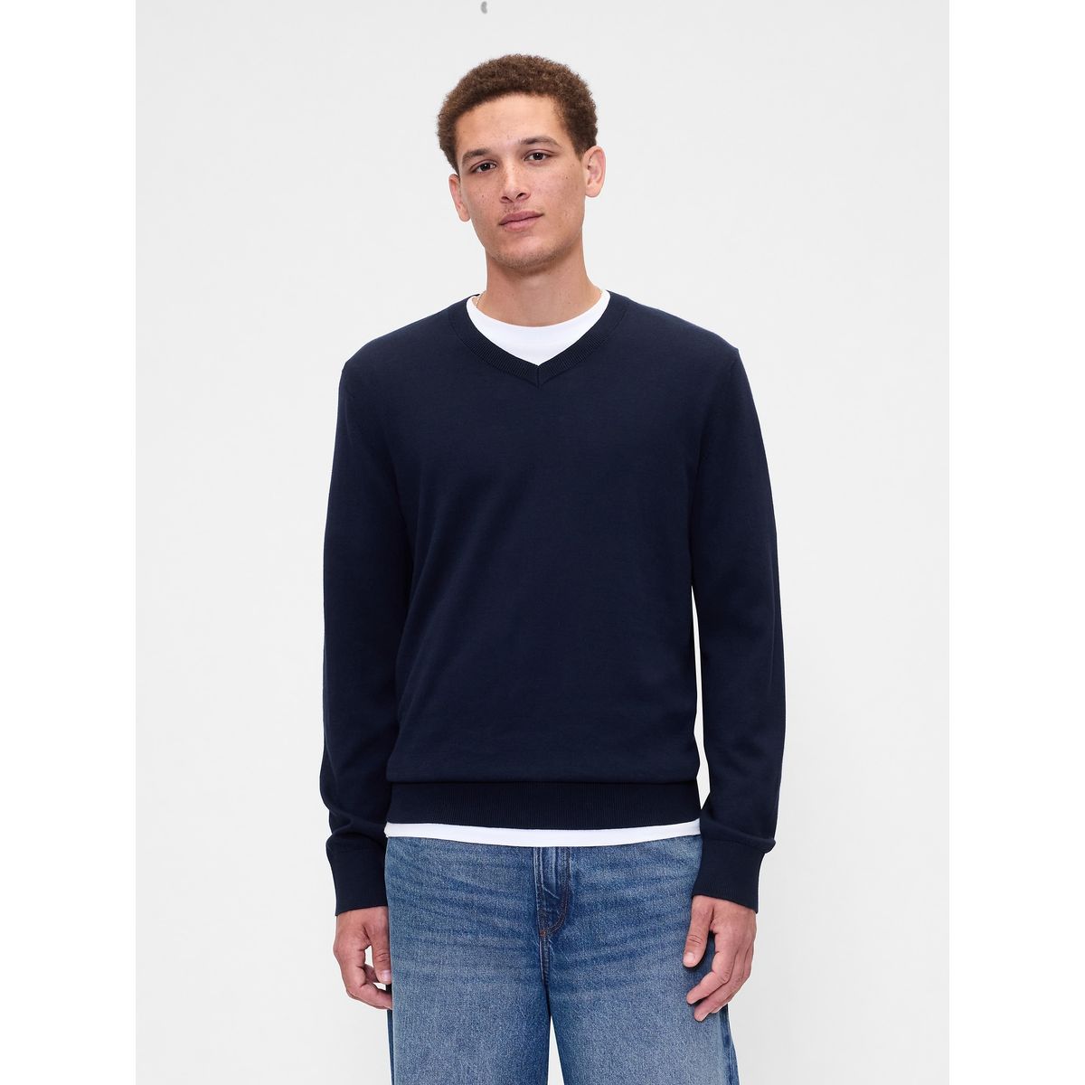 GAP - Sweater Hombre Gap Vee Azul